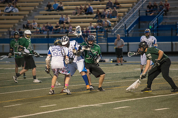 The Spartans best the Vikings in the Lacrosse Championship game.  One of the Competitive Sports Leagues which is part of the Student Activity Program at BYU-Idaho.