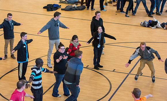 New students gather together to get familiarized with life at BYU-Idaho.