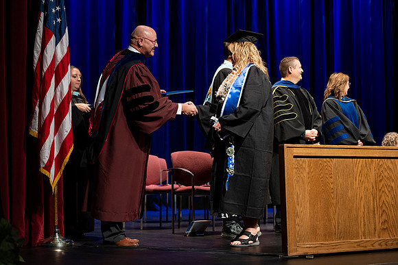 Graduates during convocation for the College of Academic Success & Interdisciplinary Studies.