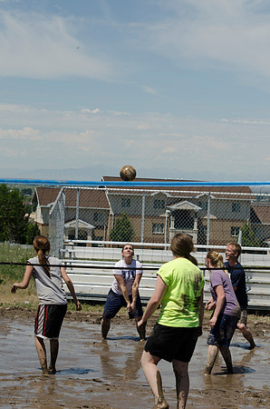 Students played against each other at the annual Mud Volleyball tournament hosted by Rec Sports.