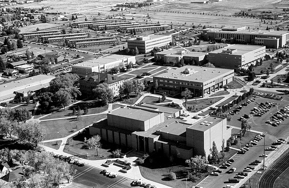 Aerial Photos of Ricks Campus and the surrounding area.
