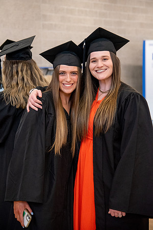 Student Graduates and Faculty meet in the I-Center for Commencement.