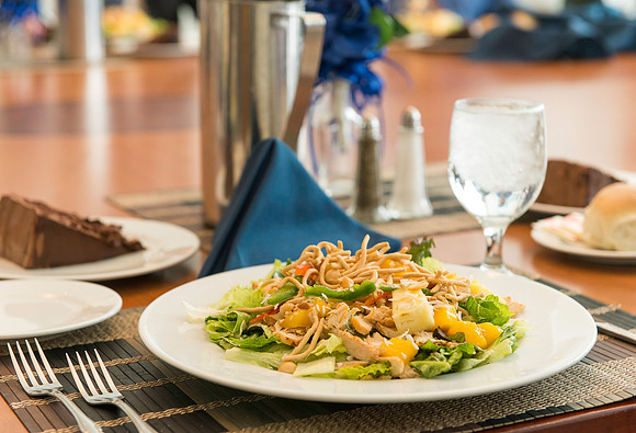 University Relations holds a luncheon in the Presidents Dining Room in the Manwaring Center.