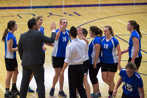 Women's competitive VolleyBall Championship game.