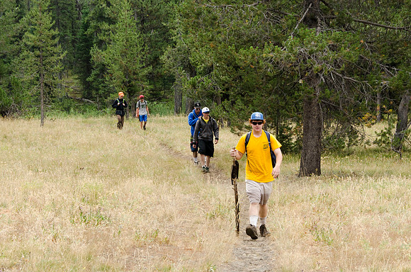 Union Falls Hike: A 17 mile hike round trip and you cross the river 4 times each way.  A very rewarding hike with a beautiful view of Union Falls. Then the real joy is to jump into Ouzel Pool which is