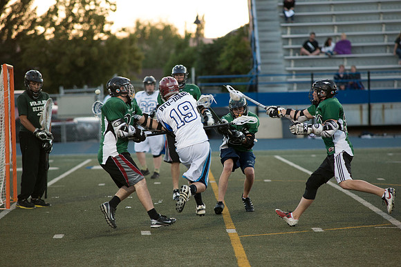 The Spartans best the Vikings in the Lacrosse Championship game.  One of the Competitive Sports Leagues which is part of the Student Activity Program at BYU-Idaho.