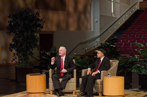 Pres. Clark shares information about new BYU-Idaho students and answers questions from a live audience as well as online participants