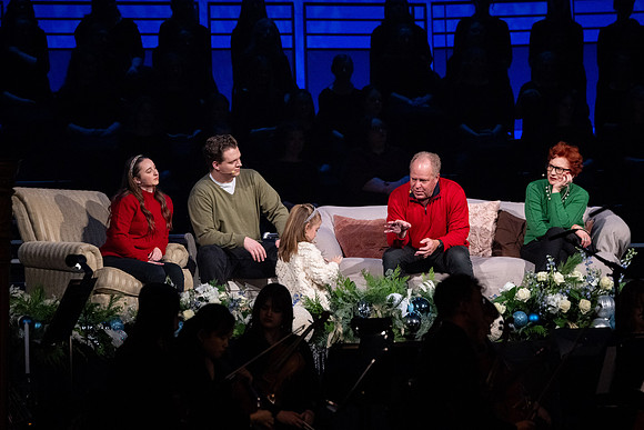 Laura Osnes performs during the Christmas concert with BYUI Student music programs.