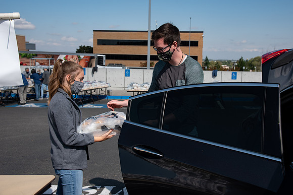 A special fast was held on campus and the University prepared and passed out over 17,000 meals for the students to enjoy at the end of their fast. Food Service along with volunteers packaged and passe