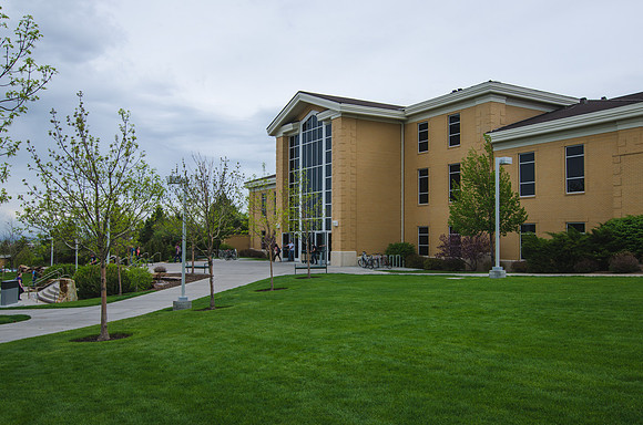 Exterior of the Gordon B. Hinckley Building