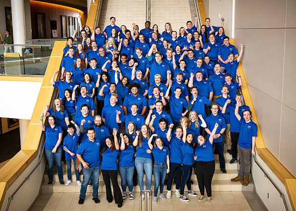 Student Success group photo in the I-Center.