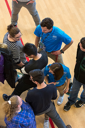 New students gather together to get familiarized with life at BYU-Idaho.