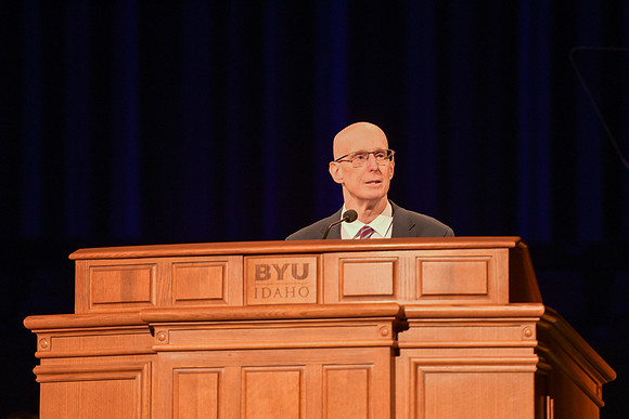 Devotional at BYU-Idaho where President Henry J. Eyring and Kelly Eyring spoke.