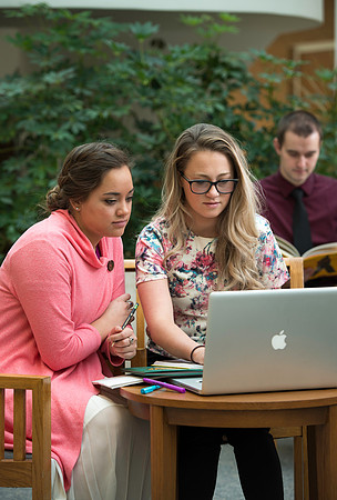 Bethany Pulido, Katelyn Crompton and Creighton Simpson pose for an Online promo poster.