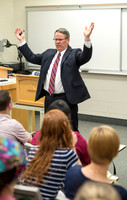 Michael Bolingbroke an instructor in the Religion Dept teaches a New Testament class.