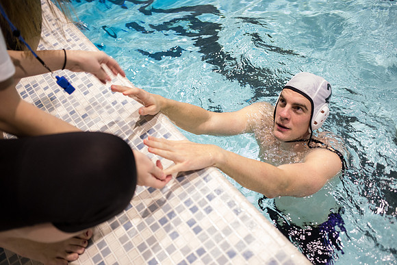 Images of the Mens and Womens competitive Water Polo Championship
