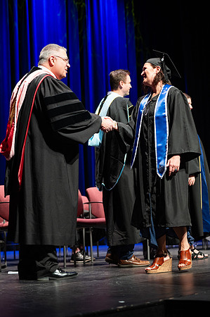 Graduates during convocation for the College of Academic Success & Interdisciplinary Studies. Speakers: Kevin Brower, Jenna Kate Wilson, Tyler Christensen