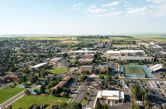 Aerial photos of BYU-Idaho Campus