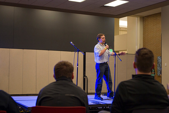 Students performs on stage and sing their favorite karaoke songs during I-Night.