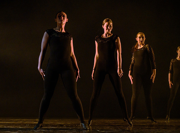 The Department of Theatre and Dance colorful Extravadance performance. Held in the Snow Drama Theatre.