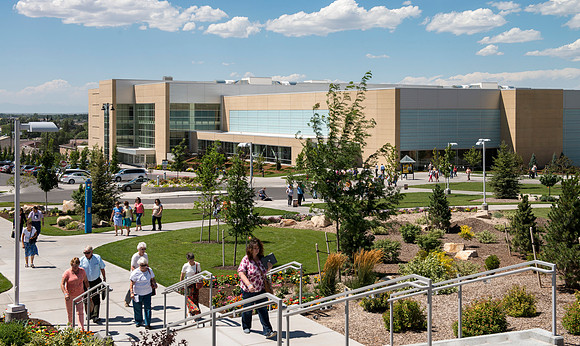 The campus is a buzz with patrons at the 2013 Education Week at BYU-Idaho.   BYU-Idaho photo by Michael Lewis
