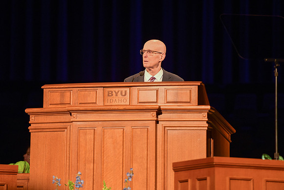Devotional at BYU-Idaho where President Henry J. Eyring and Kelly Eyring spoke.