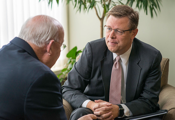 President Gilbert interviews President Wilkes.