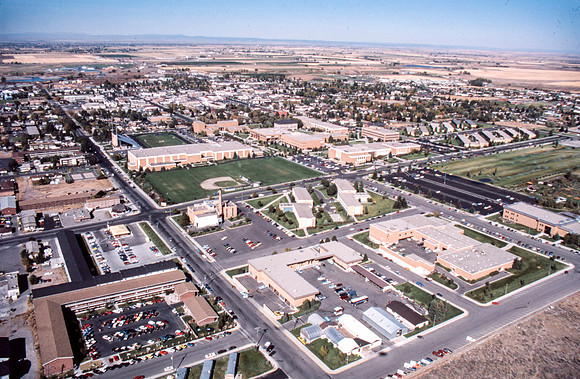 Aerial Photos of Ricks Campus and the surrounding area.