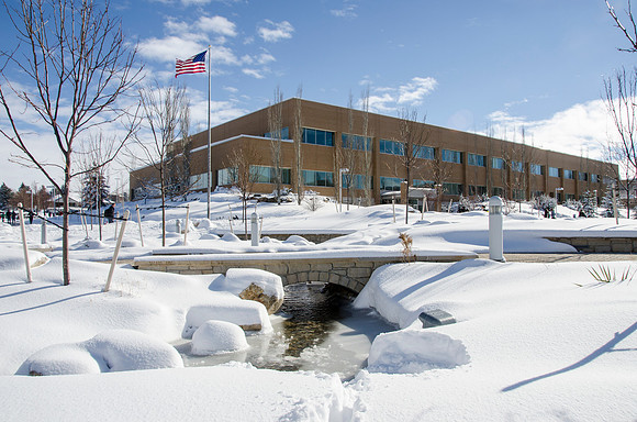 A major winter storm dumped eight to ten inches of snow over two days leaving campus in a blanket of white.