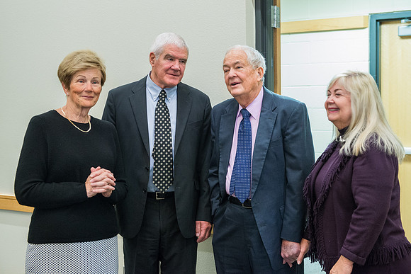 Emeritus Breakfast, Nov 2018, BYU-Idaho Alumni Award of excellence was awarded to Jon Beesley.