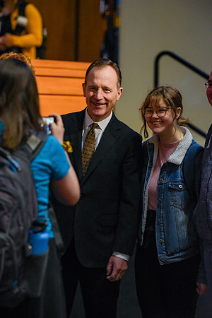 Elder Kyle S. McKay address students of BYU-Idaho in the I-Center.