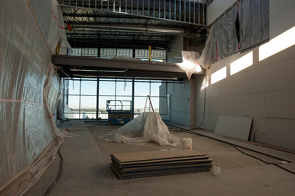 Inside the new Science Technology Building, which is scheduled to be complete by the 2016 Fall Semester.