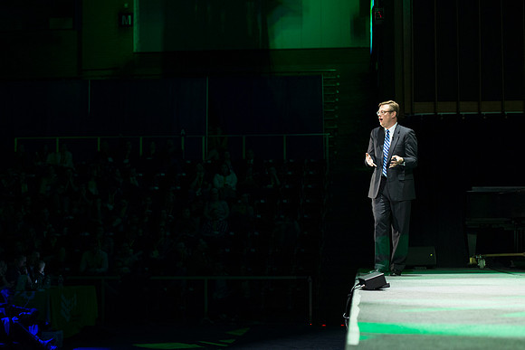 Dr. Clark G. Gilbert, President of BYU-Idaho, speaks at Power to Become.