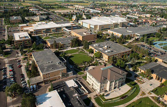 Aerial photos of BYU-Idaho Campus