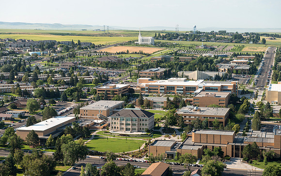 Aerial photos of BYU-Idaho Campus