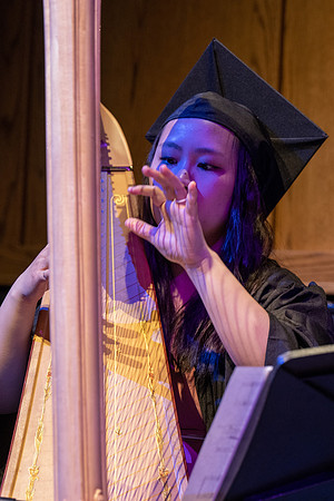 Convocation for the College Performing and Visual Arts in the Hart Gym.