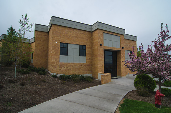 Exterior of the Ezra Taft Benson Building.