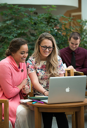 Bethany Pulido, Katelyn Crompton and Creighton Simpson pose for an Online promo poster.