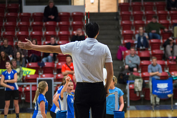 Women's competitive VolleyBall Championship game.