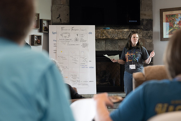 BYU-Idaho faculty get a chance to learn better teaching practices from each other in a more relaxed environment.