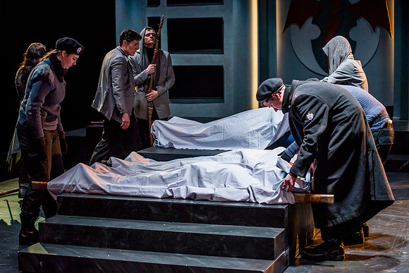 At the end of a bloody civil war, two rival princes of Thebes lie dead. By royal decree, one is to be buried with honors, the other left desecrated as punishment for his crimes against the state. The