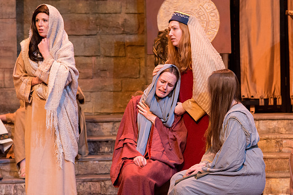 The first Dress Rehearsal for Christ the Lord-Our True Light by the BYU-Idaho Theater Department. Photo by Erik Hill.