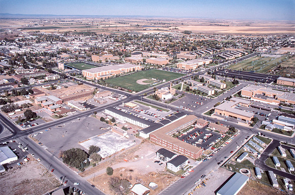 Aerial Photos of Ricks Campus and the surrounding area.