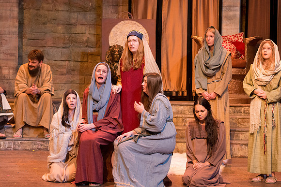 The first Dress Rehearsal for Christ the Lord-Our True Light by the BYU-Idaho Theater Department. Photo by Erik Hill.
