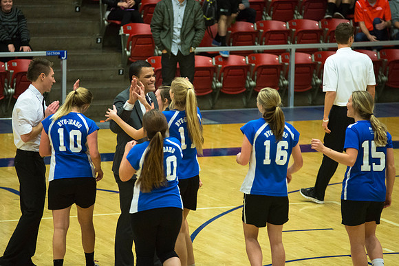Women's competitive VolleyBall Championship game.