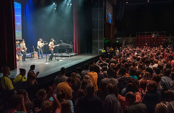 Beatles tribute band perfoms at BYU-Idaho.