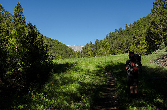 Backpacking trip up Webber Creek trail to Webber Lake.