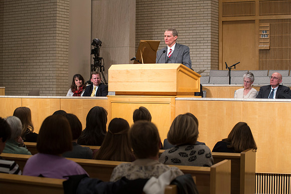 Elder Bednar speaks briefly about how Sister Bednar is the ultimate example of of righteousness among all nations.