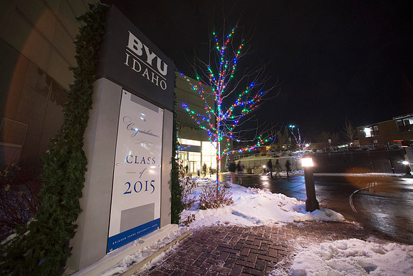 Fall 2015 BYU-Idaho graduation.