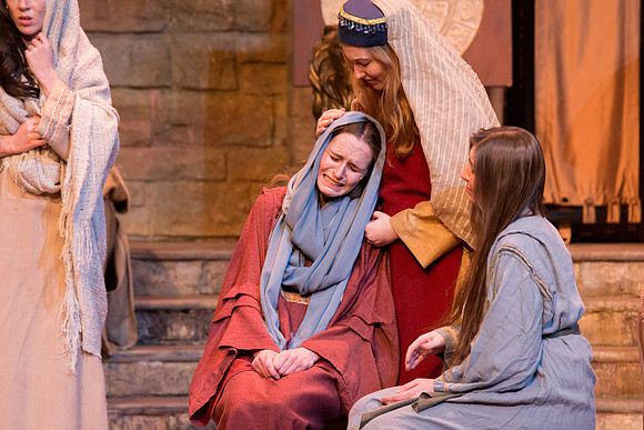 The first Dress Rehearsal for Christ the Lord-Our True Light by the BYU-Idaho Theater Department. Photo by Erik Hill.